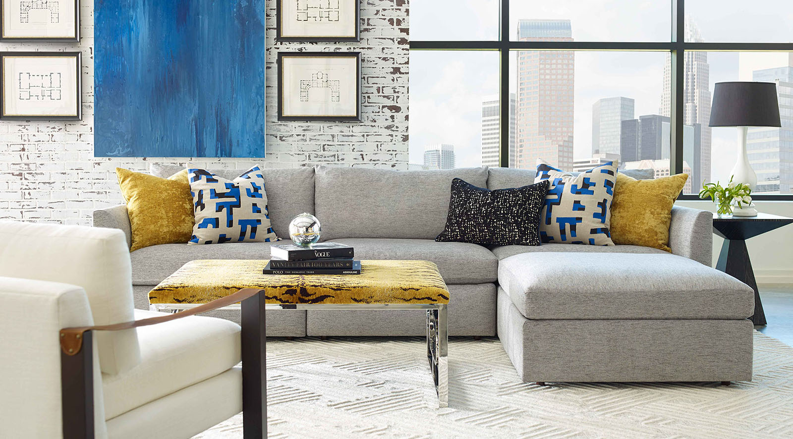 Epic Jetsetter Sectional by Massoud Furniture