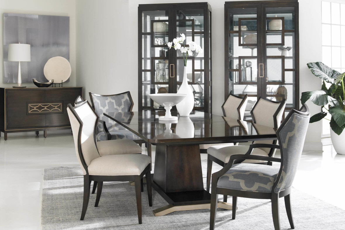 Dining Table, Chairs & Buffet by Hickory White