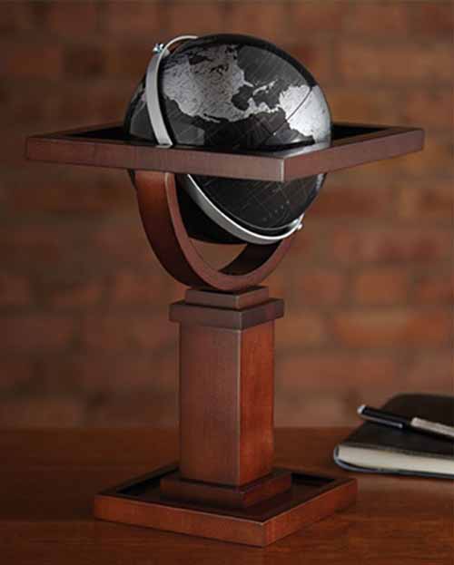 Mini Wright Black Desk Globe