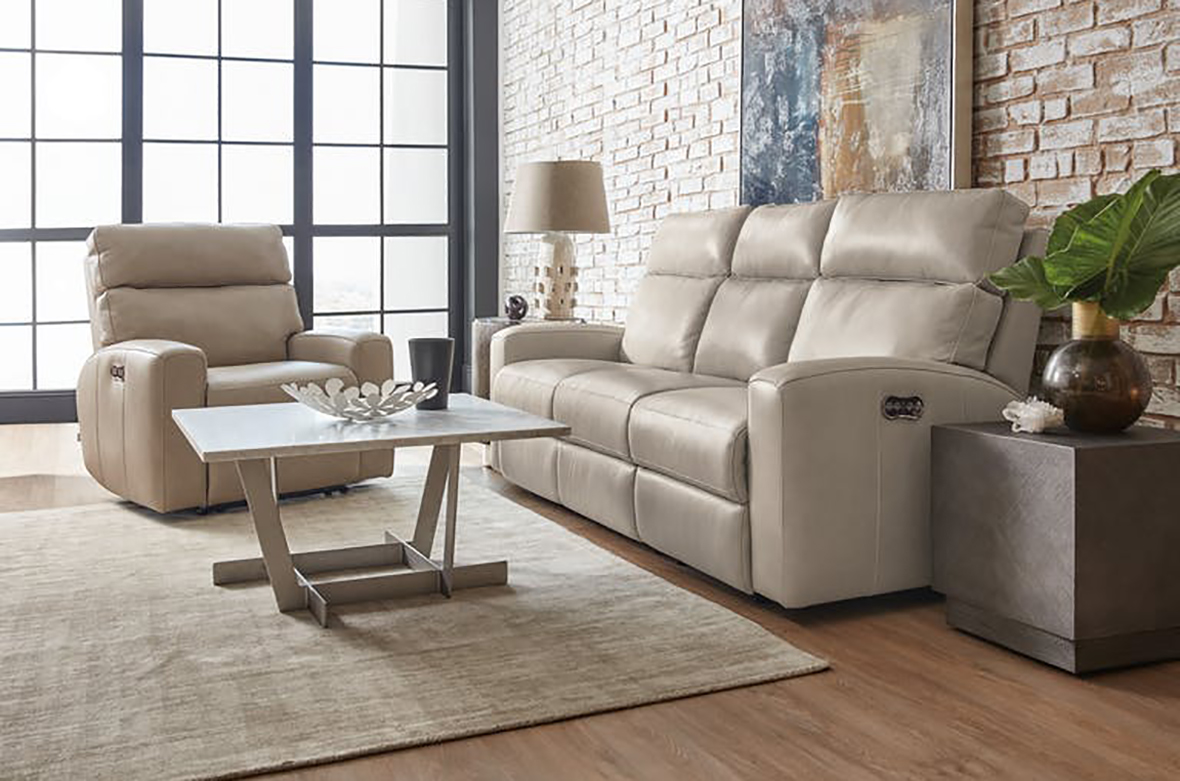 Hooker Furniture Living Room Mowry Power Recliner w/ Power Headrest