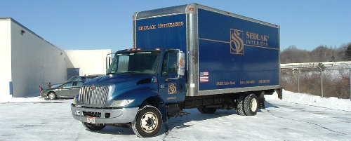 Sedlak Interiors delivers to you in our own fleet of trucks!